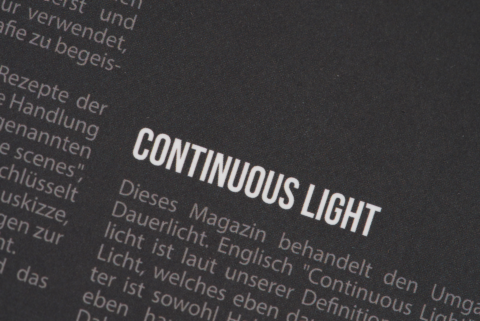 #LICHTSETZER - Continuous Light / Dauerlicht 10 lichtsetzer continuous light detail2